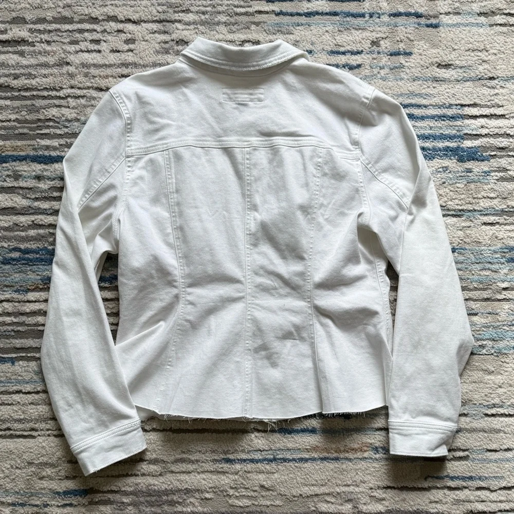 Maurices White Cinched Denim Jacket - Picture 6 of 6